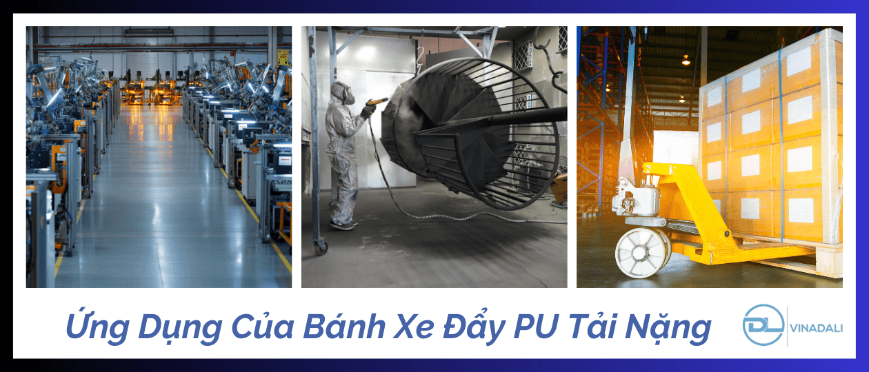 bánh xe đẩy công nghiệp pu tải nặng
